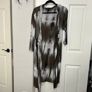 Tie-Dye Long Cardigan